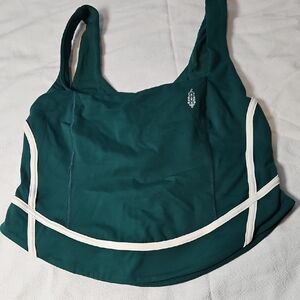 FP Movement by Free People Teal and White Sports Bra